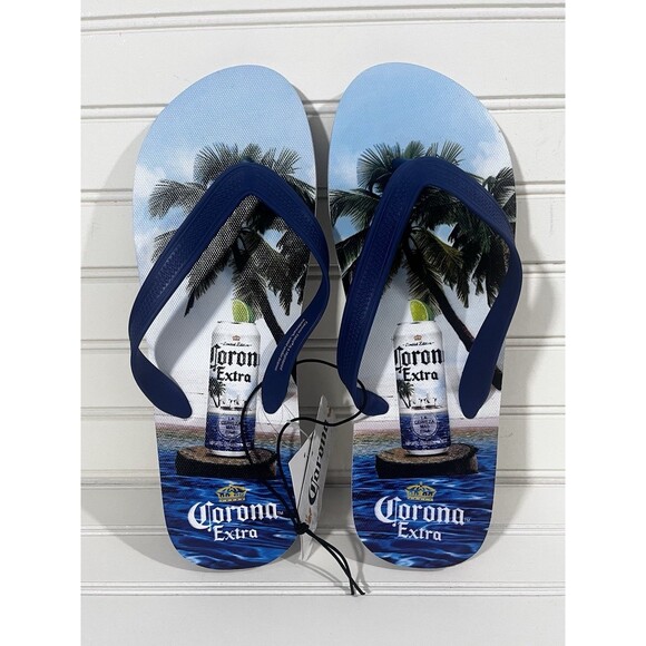 Corona Men’s Flip Flop Sz 11 Lightweight Relaxed Fit Slip On Beach Vacation NWT - Picture 1 of 7